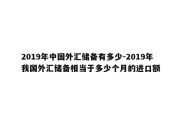 2019年中国外汇储备有多少-2019年我国外汇储备相当于多少个月的进口额