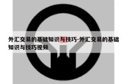 外汇交易的基础知识与技巧-外汇交易的基础知识与技巧视频