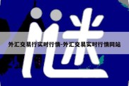 外汇交易行实时行情-外汇交易实时行情网站