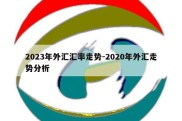 2023年外汇汇率走势-2020年外汇走势分析