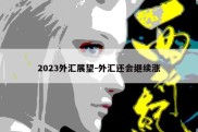 2023外汇展望-外汇还会继续涨