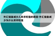 外汇储备减少人民币贬值的原因-外汇储备减少为什么货币贬值