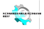 外汇市场的类型分为哪几类-外汇市场分为哪些层次?