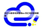 外汇14货币对冲套利ea-外汇对冲套利原理