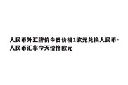 人民币外汇牌价今日价格1欧元兑换人民币-人民币汇率今天价格欧元