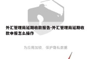 外汇管理局延期收款报告-外汇管理局延期收款申报怎么操作