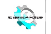 外汇管制限制转入吗-外汇管理限制