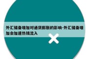 外汇储备增加对通货膨胀的影响-外汇储备增加会加速热钱流入