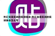 外汇交易实训的实训体会-外汇交易实训的实训体会怎么写