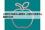 上海外汇交易中心董事长-上海外汇交易中心是做什么的