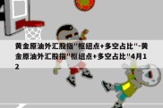 黄金原油外汇股指"枢纽点+多空占比"-黄金原油外汇股指"枢纽点+多空占比"4月12