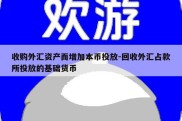 收购外汇资产而增加本币投放-回收外汇占款所投放的基础货币