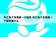 外汇每个交易商一个趋势-外汇每个交易商一个趋势是什么