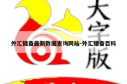 外汇储备最新数据查询网站-外汇储备百科