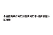 今日招商银行外汇牌价实时汇率-招商银行外汇行情