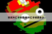 购买外汇手续费-购外汇手续费多少