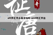 att外汇平台是主标吗-amt外汇平台