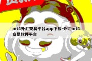 mt4外汇交易平台app下载-外汇mt4交易软件平台