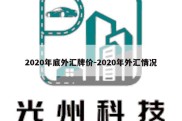 2020年底外汇牌价-2020年外汇情况