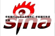 手机银行app怎么兑换外汇-手机银行外币兑换