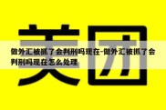 做外汇被抓了会判刑吗现在-做外汇被抓了会判刑吗现在怎么处理