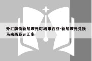 外汇牌价新加坡元对马来西亚-新加坡元兑换马来西亚元汇率