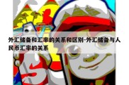 外汇储备和汇率的关系和区别-外汇储备与人民币汇率的关系