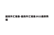 越南外汇储备-越南外汇储备2022最新数据