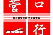 外汇收支说明-外汇收支表