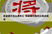 农业银行怎么换外汇-农业银行换外汇网点地址