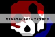 外汇实盘交易记录第五天-外汇交易日志