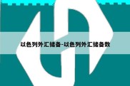 以色列外汇储备-以色列外汇储备数