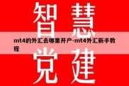 mt4的外汇去哪里开户-mt4外汇新手教程