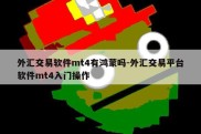 外汇交易软件mt4有鸿蒙吗-外汇交易平台软件mt4入门操作