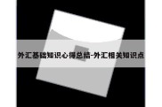 外汇基础知识心得总结-外汇相关知识点