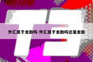 外汇属于金融吗-外汇属于金融吗还是金融