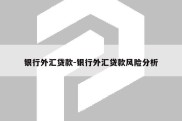 银行外汇贷款-银行外汇贷款风险分析