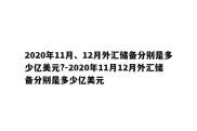 2020年11月、12月外汇储备分别是多少亿美元?-2020年11月12月外汇储备分别是多少亿美元