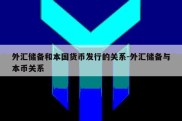 外汇储备和本国货币发行的关系-外汇储备与本币关系