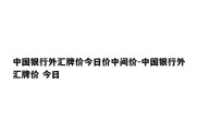 中国银行外汇牌价今日价中间价-中国银行外汇牌价 今日