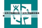 一元外汇券最新价格-一元外汇券最新价格走势