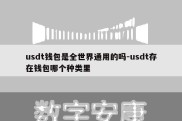 usdt钱包是全世界通用的吗-usdt存在钱包哪个种类里