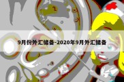 9月份外汇储备-2020年9月外汇储备