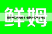 最好外汇网站排名-最新外汇平台排名