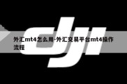 外汇mt4怎么用-外汇交易平台mt4操作流程