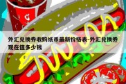 外汇兑换券收购纸币最新价格表-外汇兑换券现在值多少钱