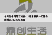 十月份中国外汇储备-10月末我国外汇储备规模为31280亿美元