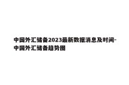 中国外汇储备2023最新数据消息及时间-中国外汇储备趋势图