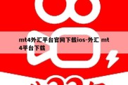 mt4外汇平台官网下载ios-外汇 mt4平台下载