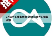 2月末外汇储备余额-2020年底外汇储备余额